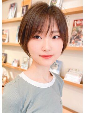 ルエ(rue) 大人可愛い20代30代小顔丸みショートボブマッシュ