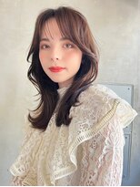 メーヴェ(Mowen) mowen×シースルーバング×外ハネセミディ×イルミナカラー