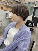 ショートでも映えるハイライト(ブリーチ1回)