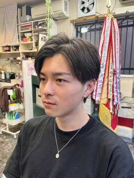 髪座 センターパート