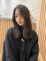 ロンドプロフィール 浦和(Lond profil)&nbsp;中川　前髪カット顔まわり似合わせ外ハネくびれレイヤーミディ