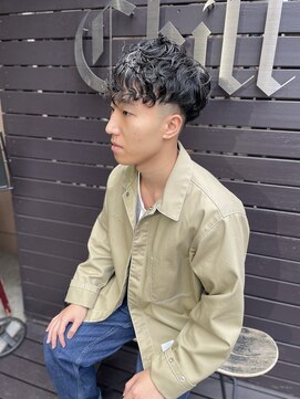 チルチェア 吉祥寺店(CHILL CHAIR) ツーブロ×ナチュラルパーマスタイル <理容室> <吉祥寺>