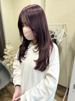 エアージーモ(Air G mo)&nbsp;ピンクパープルカラー/ブリーチ2回