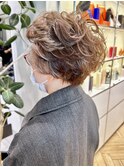ラウンドグラデーションボリュームヘアパーマ