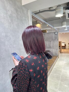 アンククロス 表参道(ANKH CROSS) ブリーチなし チェリーピンク