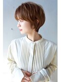 前下がりショートボブ×厚め前髪×おフェロ/大人可愛い/柏
