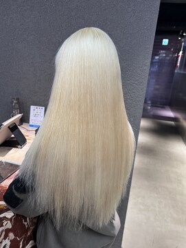 ペレ 栄店(PELE) デザインカラー/レイヤーカット/ウェットヘア/オリーブベージュ