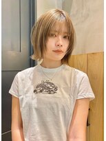 ロンドシェリ 仙台(Lond Cheri)&nbsp;顔まわり レイヤーカット ボブ ダブルカラー イメチェン