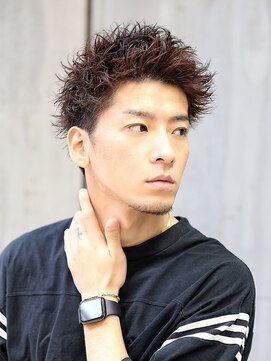 リップス レイ ギンザ(LIPPS Ray GINZA) ソフツイジェットモヒカン　かき上げヘア　ツイストパーマ