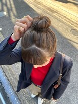 ルーム(Loom.)&nbsp;顔周りレイヤーレイヤーカット透明感カラーブリーチなしカラー