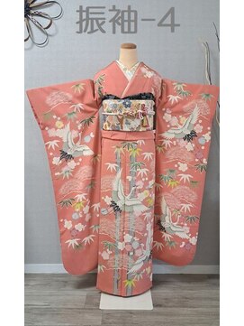 きものサロン すずめ屋 レンタル振袖（正絹）-４（鶴）