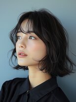 レヴ 草加店(LEV.)&nbsp;ワイドバングブルーブラック美髪