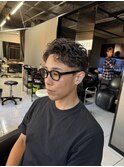 リバースパーマ　短髪パーマ　海老名パーマ　フェードカット