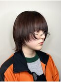 ショートウルフ/ナチュラルウルフカット/顔まわりレイヤーカット