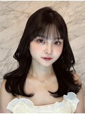 盛れる顔周りカット×韓国ヘア　銀座