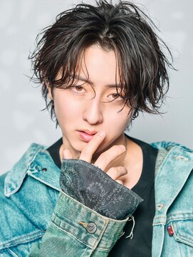 リップス 渋谷(LIPPS) かきあげミディアムウルフ