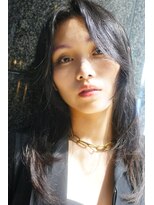 キジ(KIJI) フェイスレイヤー/レイヤー/ステップカット/黒髪ロング