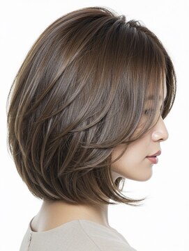 トリッカ 代官山(tricca) 白髪ぼかしカラー/脱白髪染め/ボブ/髪質改善