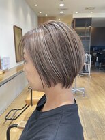 クラップス 横須賀中央店(CLAPS)&nbsp;横須賀ショートボブ白髪ぼかし髪質改善トリートメント30代40代