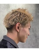 スパイキーピンパーマ