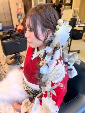 エアー 神戸(AIR) 成人式ヘア＊サイド編みおろし