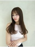 レイヤーカット ロング グレージュ 10トーン ワンカール