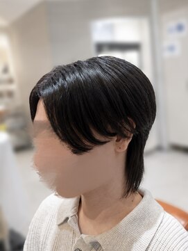 ルシードスタイル ナチュールトゥ(LUCIDO STYLE nature to) センターパートマッシュウルフ