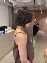 ニカ(NICA)&nbsp;【NICA】切りっぱなしボブ×オリーブグレージュ＊緒方