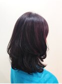 バイオレットアッシュカラー×ゆるウェーブ【表参道 青山 原宿】