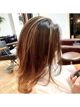 エイチ ヘア デザイン セカンド(h Hair Design 2nd.) ハイライトグラデーションカラー