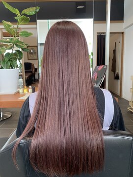 エルヘアー(el HaiR) ピンクブラウンロング