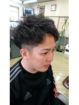 コウ(KOH)&nbsp;ツーブロックショート/ナチュラルパーマ