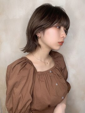 ニスル センター南店(NISURU） 似合わせカット/大人ガーリー/ダークアッシュ/着物/センター南