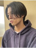 センターパート/ニュアンスパーマ/ツーブロ刈り上げ