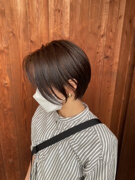 リミックス 飯塚店(Remix) 大人ショート×アッシュカラー/刈り上げショート◎30代40代50代