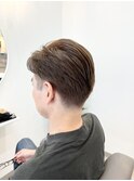 メンズ ツーブロック アイスブルーアッシュ