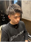 ツーブロックフェードアップバング