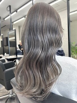 スターズ 柏(STARS) ハイライト　ハイトーン　　グレージュホワイト　Wカラー　美髪