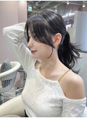 □ 韓国大宮顔周りレイヤーカット大人可愛い前髪カット