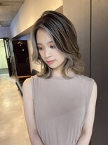 サニー 渋谷(SUNNY)&nbsp;フェイスフレーミングバレイヤージュ、ハイライト、グレージュ