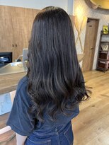 バイエイト 野並店(By Eight) オリーブカラー×柔らかロング