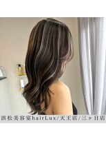 浜松東区天王hairLux【ホワイトハイライトダメージレス】