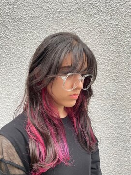 ヴァージ(Verge) レイヤーカット/ウェーブパーマ/前髪/こなれミディ[代官山駅]