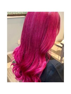 ランソ 成田店(RUNSO) ワンレン×ピンクヴァイオレットカラー