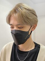 メレ 仙台(Mele)&nbsp;20代～30代メンズショート×ハイトーンミルクティーベージュ