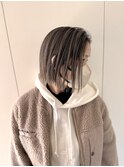 切りっぱなしボブ/シャドールーツバレイヤージュ