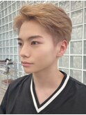 オリーブグレージュメンズアッシュグレージュカラーシルバーヘア