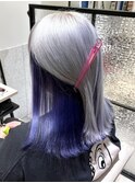 silver×violet　水戸/カラー/ブリーチ