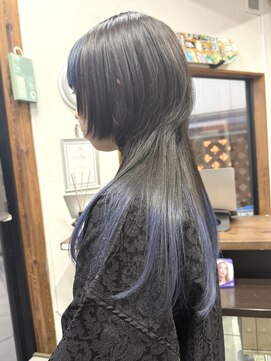 ラックセカンドスペース(LUCK 2nd SPACE) ウルフカット/デザインカラー/ブリーチ