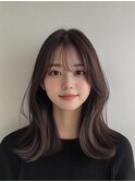 【学生人気】結べるミディアムレイヤー/韓国/インナーカラー/